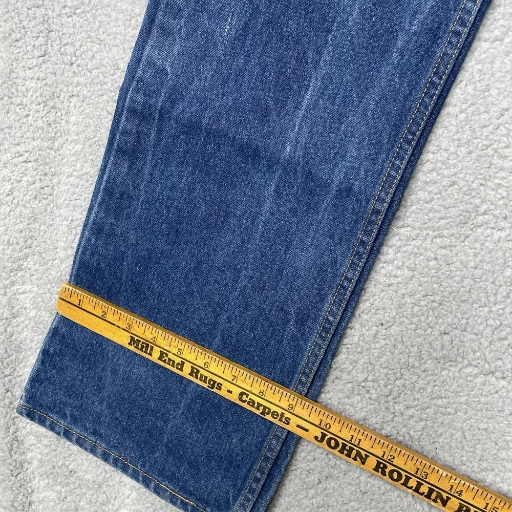 Vintage 90s Levis Jeans Mens 36x34 Blue Denim 517 Boot Cut Orange Tab Made M USA